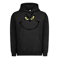 Pigment Black Grinch Face Urban Hoodie - artisFamous