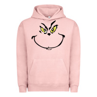 Pigment Salmon Grinch Face Urban Hoodie - artisFamous