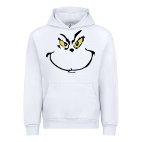 White Grinch Face Urban Hoodie - artisFamous