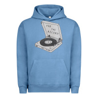 Pigment Pebble Blue for the record Urban Hoodie - artisFamous