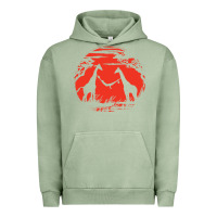 Pigment Oil Green giraffe Urban Hoodie - artisFamous