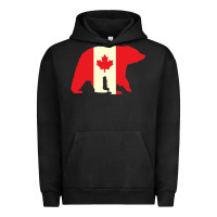 Pigment Black Canadian Bear Urban Hoodie - artisFamous