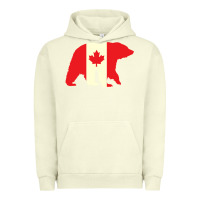 Pigment Pistachio Canadian Bear Urban Hoodie - artisFamous
