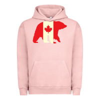 Pigment Salmon Canadian Bear Urban Hoodie - artisFamous