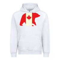 White Canadian Bear Urban Hoodie - artisFamous
