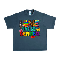 Midnight Navy love has no gender pride Urban Heavy Tee - FaDigitalArtStudio