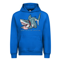 Cobalt Sharkdog Sticker Urban Hoodie - artisFamous