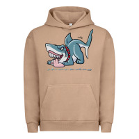 Pigment Burro Sharkdog Sticker Urban Hoodie - artisFamous