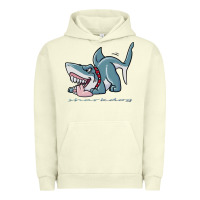 Pigment Pistachio Sharkdog Sticker Urban Hoodie - artisFamous
