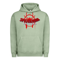 Pigment Oil Green into the spider verse film Urban Hoodie - artisFamous