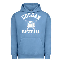Pigment Pebble Blue blue mountain cougars club Urban Hoodie - artisFamous