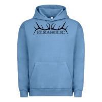 Pigment Pebble Blue Elkaholic Urban Hoodie - artisFamous