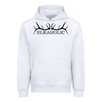 White Elkaholic Urban Hoodie - artisFamous