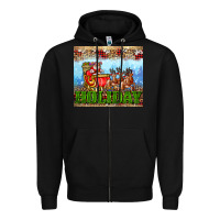 Black holiday and santa. claus Zipper Hoodie - AdoDesignShop