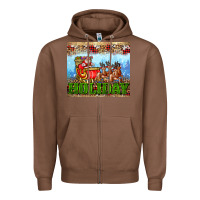 Chestnut holiday and santa. claus Zipper Hoodie - AdoDesignShop