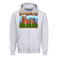 Heather Grey holiday and santa. claus Zipper Hoodie - AdoDesignShop