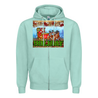 Holiday And Santa. Claus Zipper Hoodie | Teevron