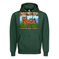 Sports Green holiday and santa. claus Zipper Hoodie - AdoDesignShop