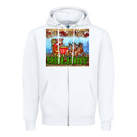 White holiday and santa. claus Zipper Hoodie - AdoDesignShop