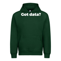 Forest Green data science humor white Urban Hoodie - artisFamous