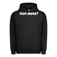 Pigment Black data science humor white Urban Hoodie - artisFamous