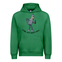 Emerald Futurama Ctrl Alt Shift Kill Bender Urban Hoodie - artisFamous