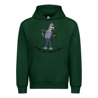 Forest Green Futurama Ctrl Alt Shift Kill Bender Urban Hoodie - artisFamous