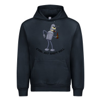 Navy Futurama Ctrl Alt Shift Kill Bender Urban Hoodie - artisFamous