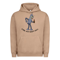 Pigment Burro Futurama Ctrl Alt Shift Kill Bender Urban Hoodie - artisFamous