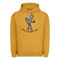 Pigment Peanut Butter Futurama Ctrl Alt Shift Kill Bender Urban Hoodie - artisFamous