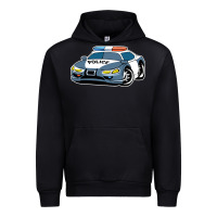Black police car Urban Hoodie - artisFamous