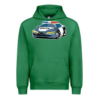 Emerald police car Urban Hoodie - artisFamous