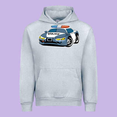 Police Car Urban Hoodie Designed By Artisfamous
