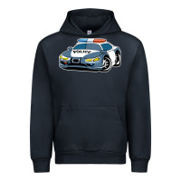 Navy police car Urban Hoodie - artisFamous