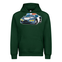 Forest Green police car Urban Hoodie - artisFamous