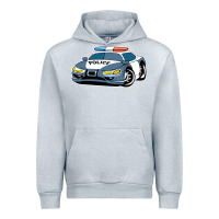 Heather Grey police car Urban Hoodie - artisFamous