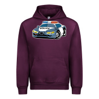 Mauve Wine police car Urban Hoodie - artisFamous