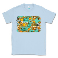 Dusty Blue western fall vibes background Classic Tee - Jasminsmagicworld