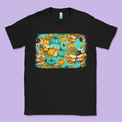 Western Fall Vibes Background Classic Tee Designed By Jasminsmagicworld