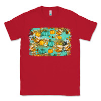 Red western fall vibes background Classic Tee - Jasminsmagicworld