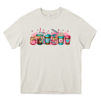 Cream nurse fuel coffee cup Heavy Core Tee - Jasminsmagicworld