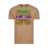 Vintage Coffee Beads parades king cake crawfish Mardi Gras Vintage Tee - FaDigitalArtStudio