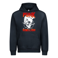 Navy music punk Urban Hoodie - artisFamous