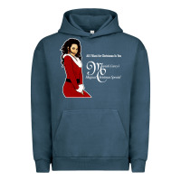 Pigment Midnight Navy All I Want for Christmas Is You Urban Hoodie - artisFamous