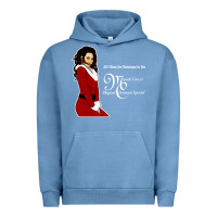 Pigment Pebble Blue All I Want for Christmas Is You Urban Hoodie - artisFamous