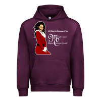 Mauve Wine All I Want for Christmas Is You Urban Hoodie - artisFamous