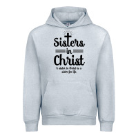 Heather Grey sister in christ Urban Hoodie - artisFamous