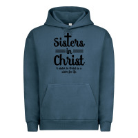 Pigment Midnight Navy sister in christ Urban Hoodie - artisFamous