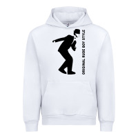 White Original Rude Boy Style Urban Hoodie - artisFamous