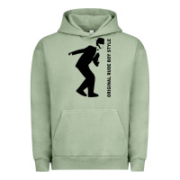 Pigment Oil Green Original Rude Boy Style Urban Hoodie - artisFamous